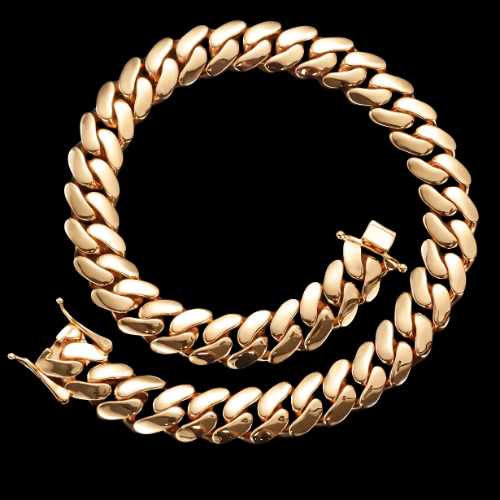 14K Gold Plated Cuban link Necklace