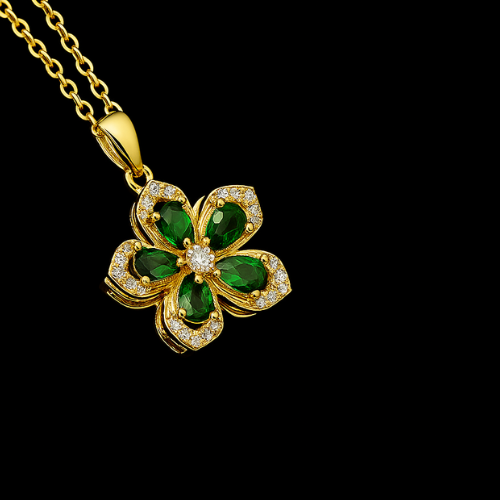 Celestial Bloom Spinning Necklace