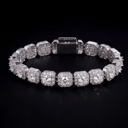 10mm Cluster Tennis Chain Simulated Diamonds