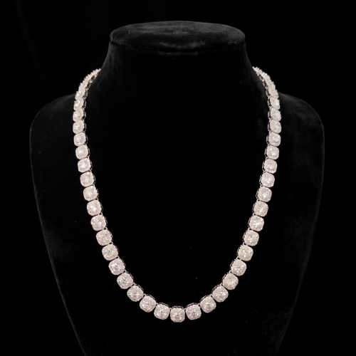 10mm Cluster Tennis Chain Simulated Diamonds