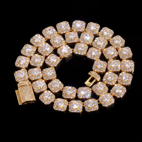 10mm Cluster Tennis Chain Simulated Diamonds