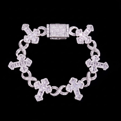15MM Iced Out Infinity Bracelet