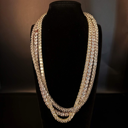 VVS1 Simulated Diamond Tennis Necklace