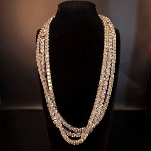 VVS1 Simulated Diamond Tennis Necklace