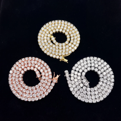 VVS1 Simulated Diamond Tennis Necklace