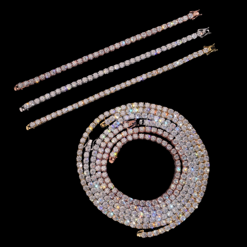 VVS1 Simulated Diamond Tennis Necklace