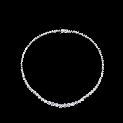 Round-cut Tennis Necklace