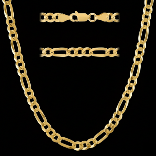 24k Gold-Plated Figaro Link Chain