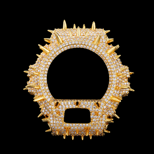 ICED OUT DW6900 SPIKED WATCH BEZEL