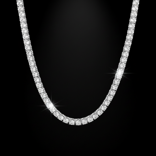 Moissanite Tennis Chain - DIAMOND TESTER APPROVED