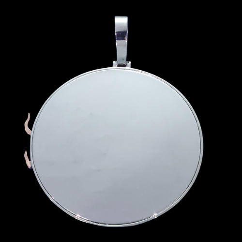 Custom Name World Map Pendant, Two Tone Silver and Rose Gold