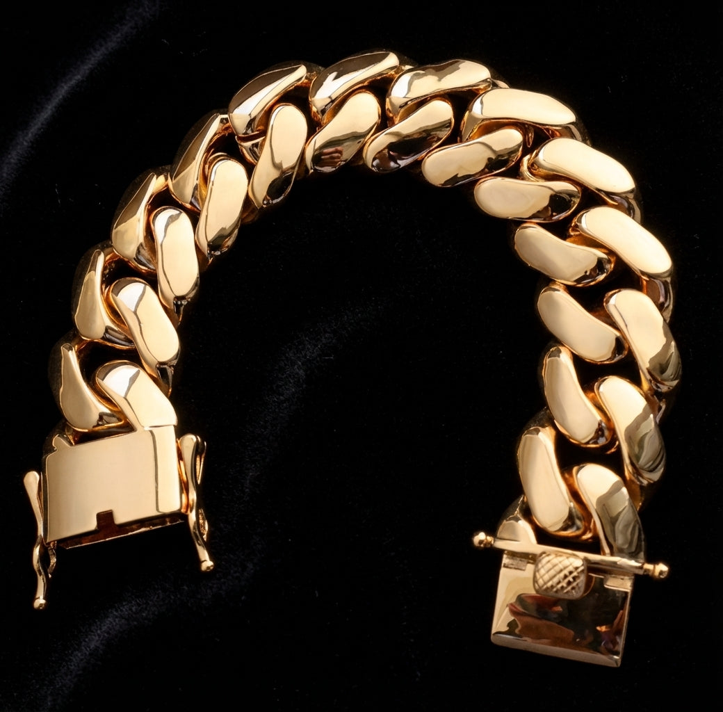 Gold Plated Cuban Link Bracelet