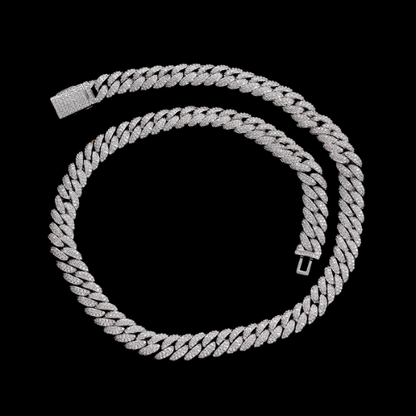 10MM Iced Out Miami Cuban Link | Simulated Diamonds, 18K Gold Plated