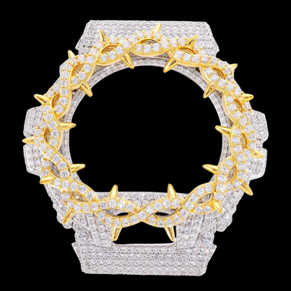 Iced Out 2 Tone Thorns Watch Case for G-Shock DW6900