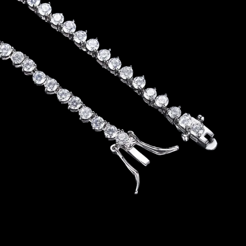 Round-cut Tennis Necklace