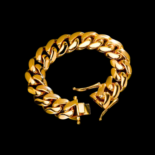 Gold-Plated Cuban Link Bracelet