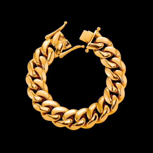 Gold-Plated Cuban Link Bracelet