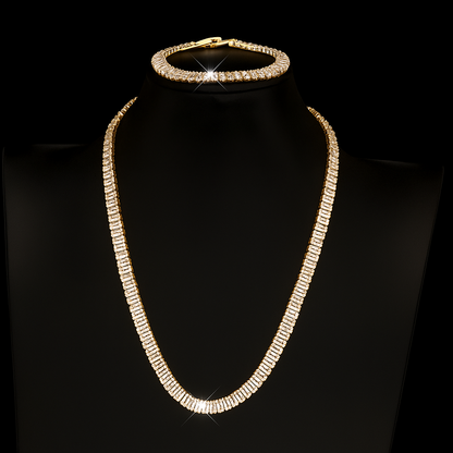 Prism Tennis Necklace & Bracelet Set