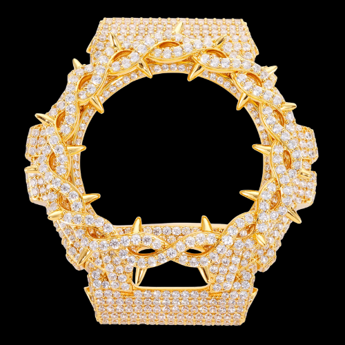 Iced Out 2 Tone Thorns Watch Case for G-Shock DW6900