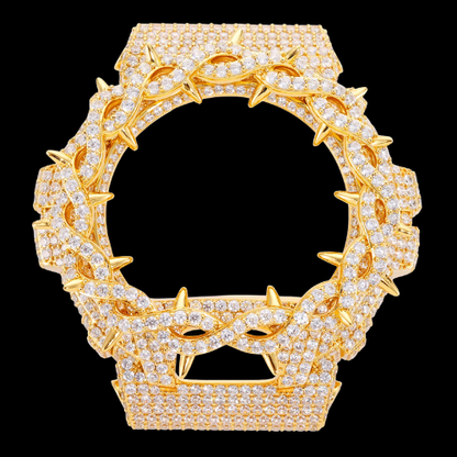 Iced Out 2 Tone Thorns Watch Case for G-Shock DW6900
