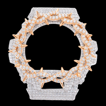 Iced Out 2 Tone Thorns Watch Case for G-Shock DW6900