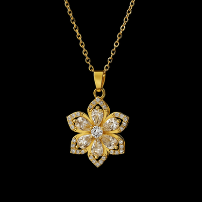 Celestial Bloom Spinning Necklace