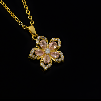 Celestial Bloom Spinning Necklace