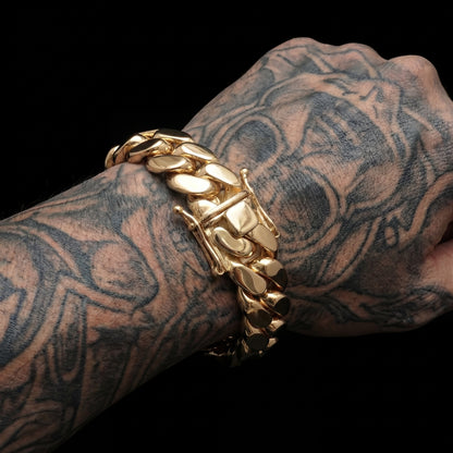 Gold Plated Cuban Link Bracelet