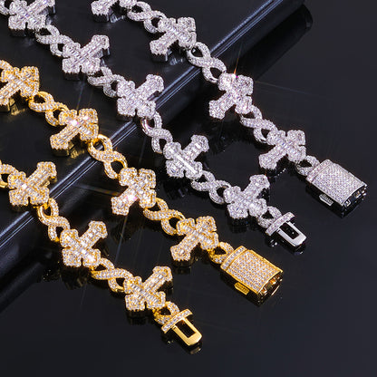 15MM Iced Out Infinity Bracelet