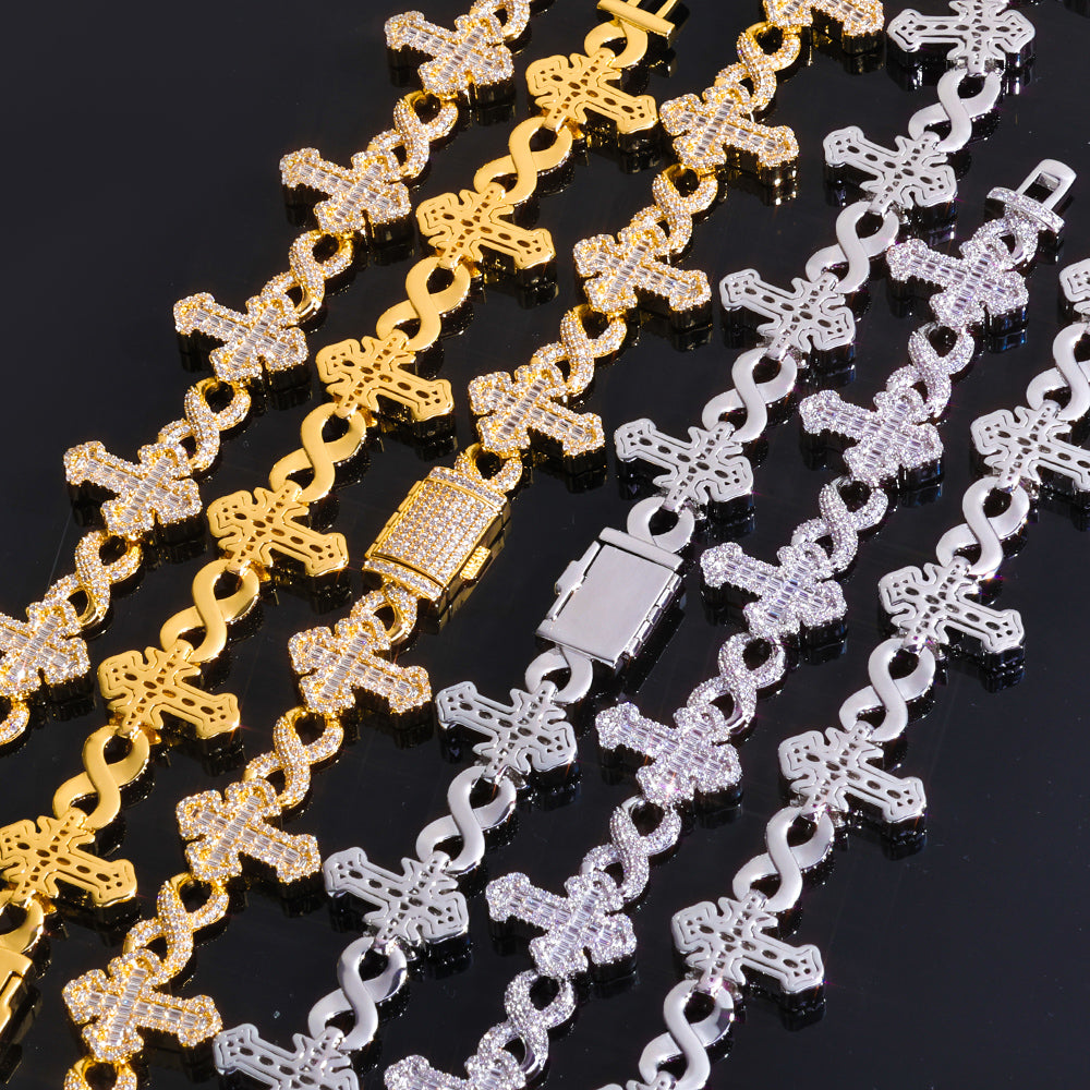 15MM Iced Out Infinity Bracelet