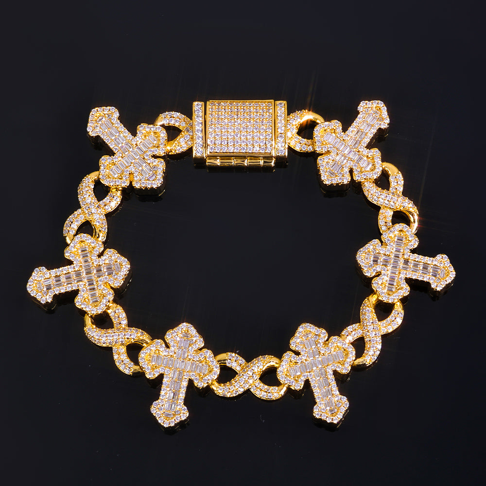 15MM Iced Out Infinity Bracelet