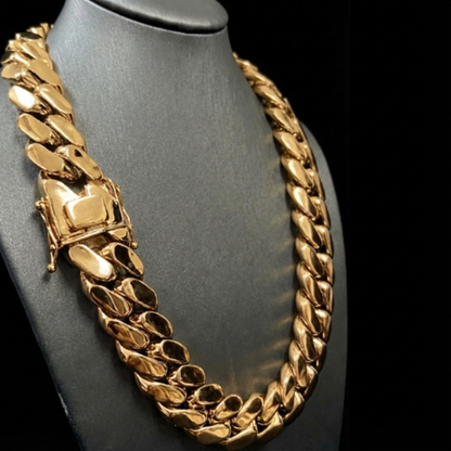 18k Gold-Plated Cuban link Chain