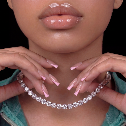 5MM VVS1 Silver Plated Tennis Set