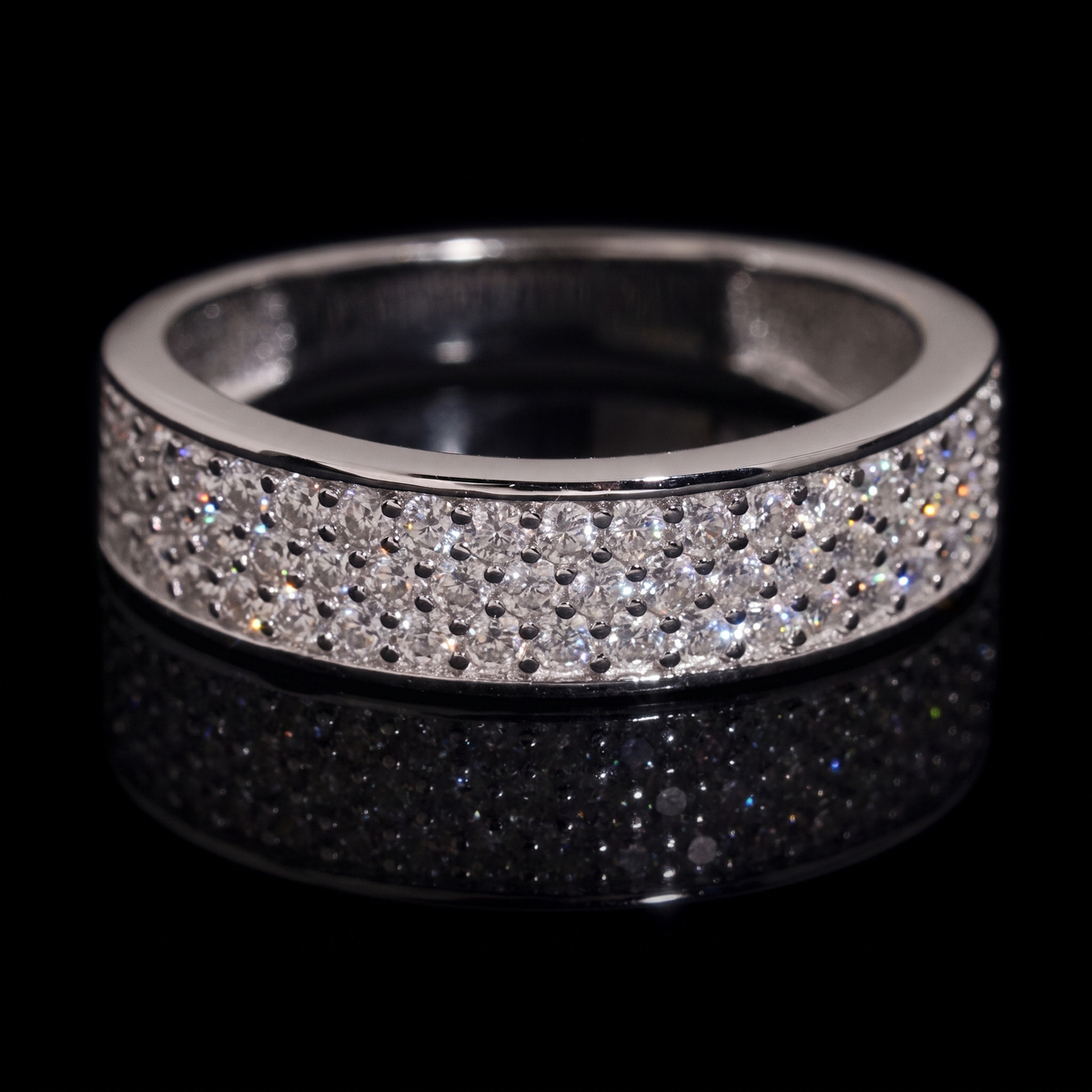 His and Hers Moissanite Ring Set