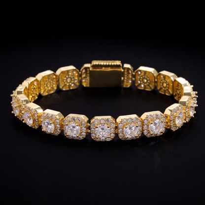10mm Cluster Tennis Chain Simulated Diamonds