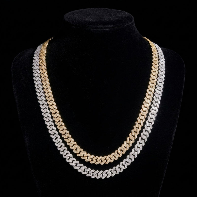 ICE RUNNER 8mm Moissanite Cuban Link, Iced Out Miami Chain