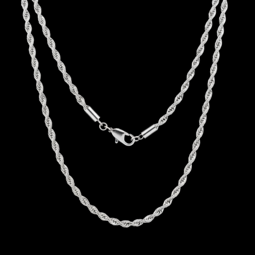 18k Gold-Plated Rope Chain Necklace