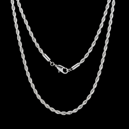 18k Gold-Plated Rope Chain Necklace