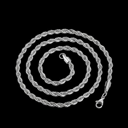 18k Gold-Plated Rope Chain Necklace